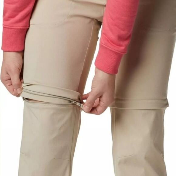 Columbia Saturday Trail II Hiking Convertible Pants Womens Sz 16 Tan Omni-Shield - Picture 13 of 16